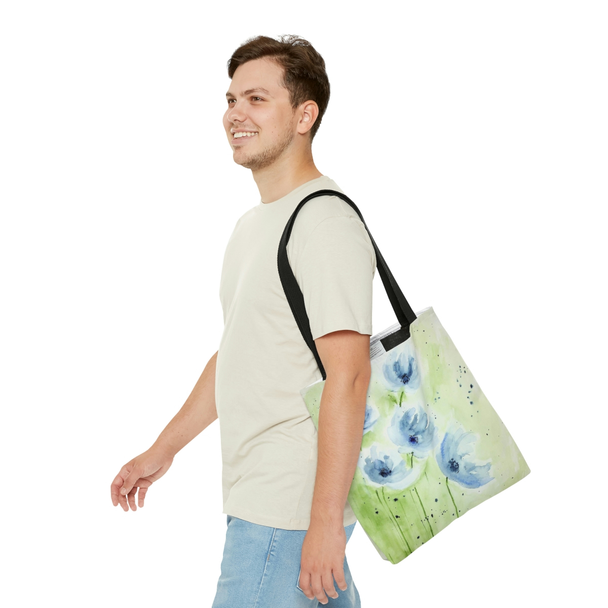 Blue Poppies Tote Bag - Image 7