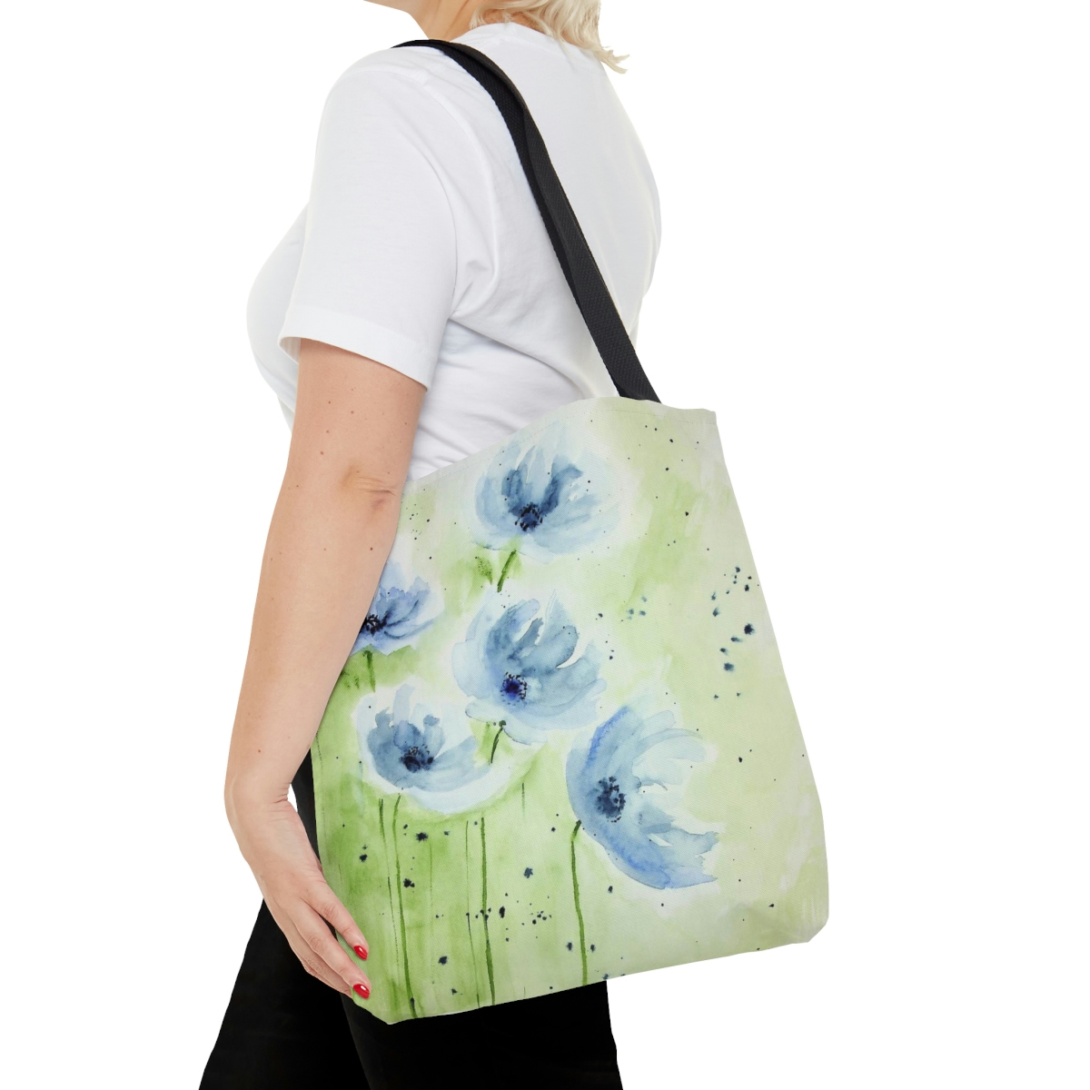 Blue Poppies Tote Bag - Image 8