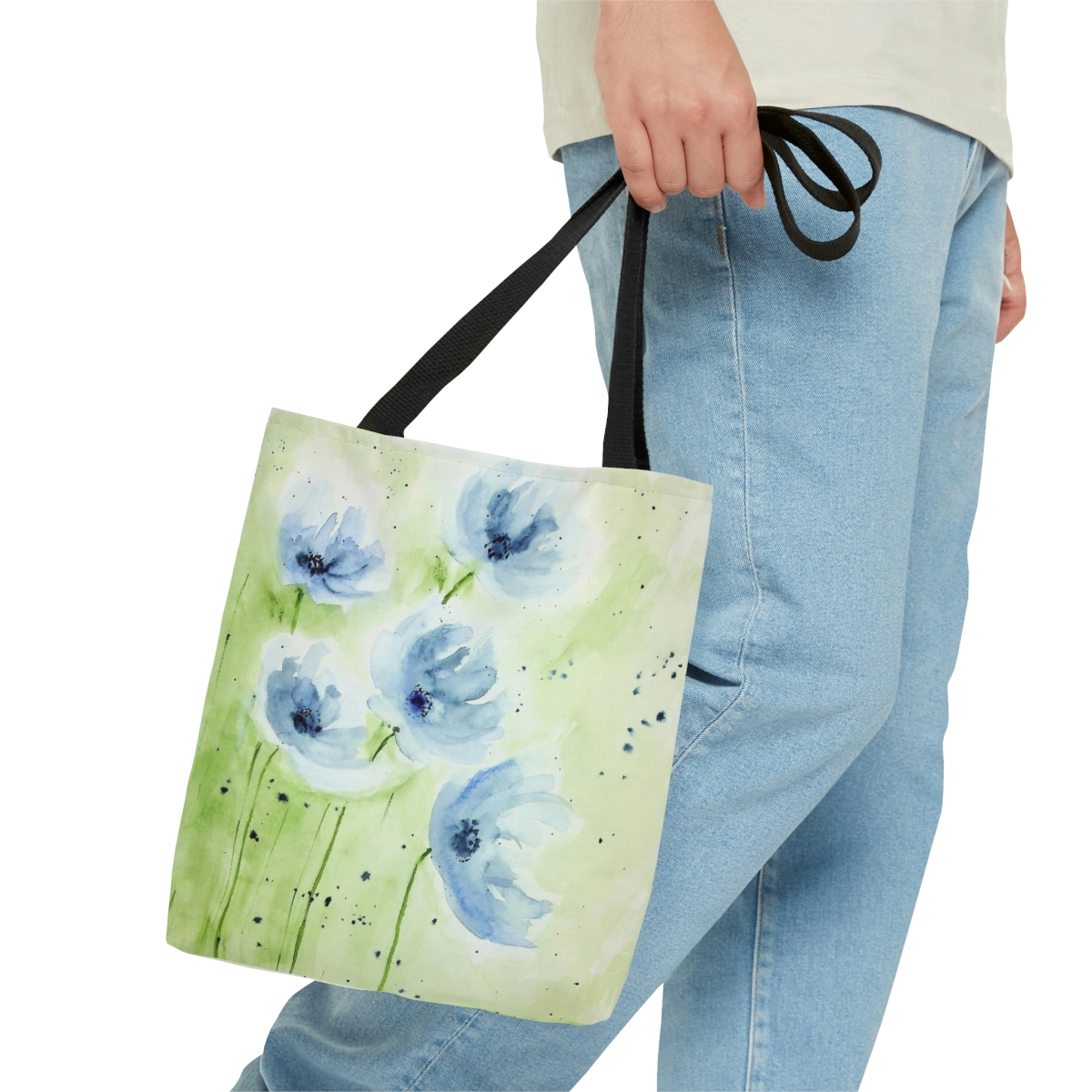 Blue Poppies Tote Bag - Image 4